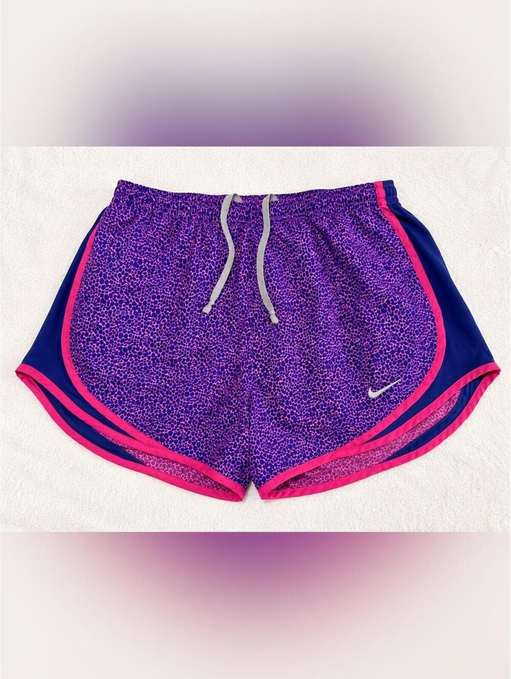 Nike Women's Purple Shorts with Pink Trim GUC Size Small [COPY]